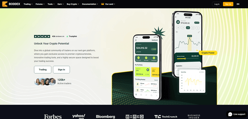 Boddex_exchange_homepage